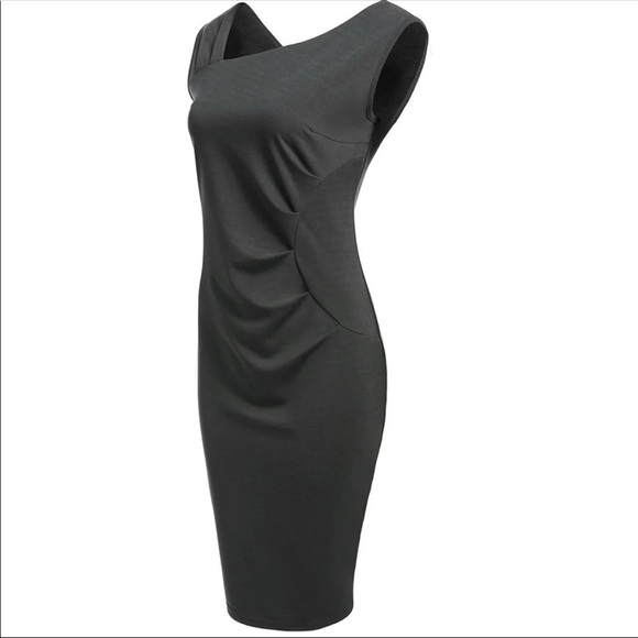 Gray midi dress - Picture 2 of 6